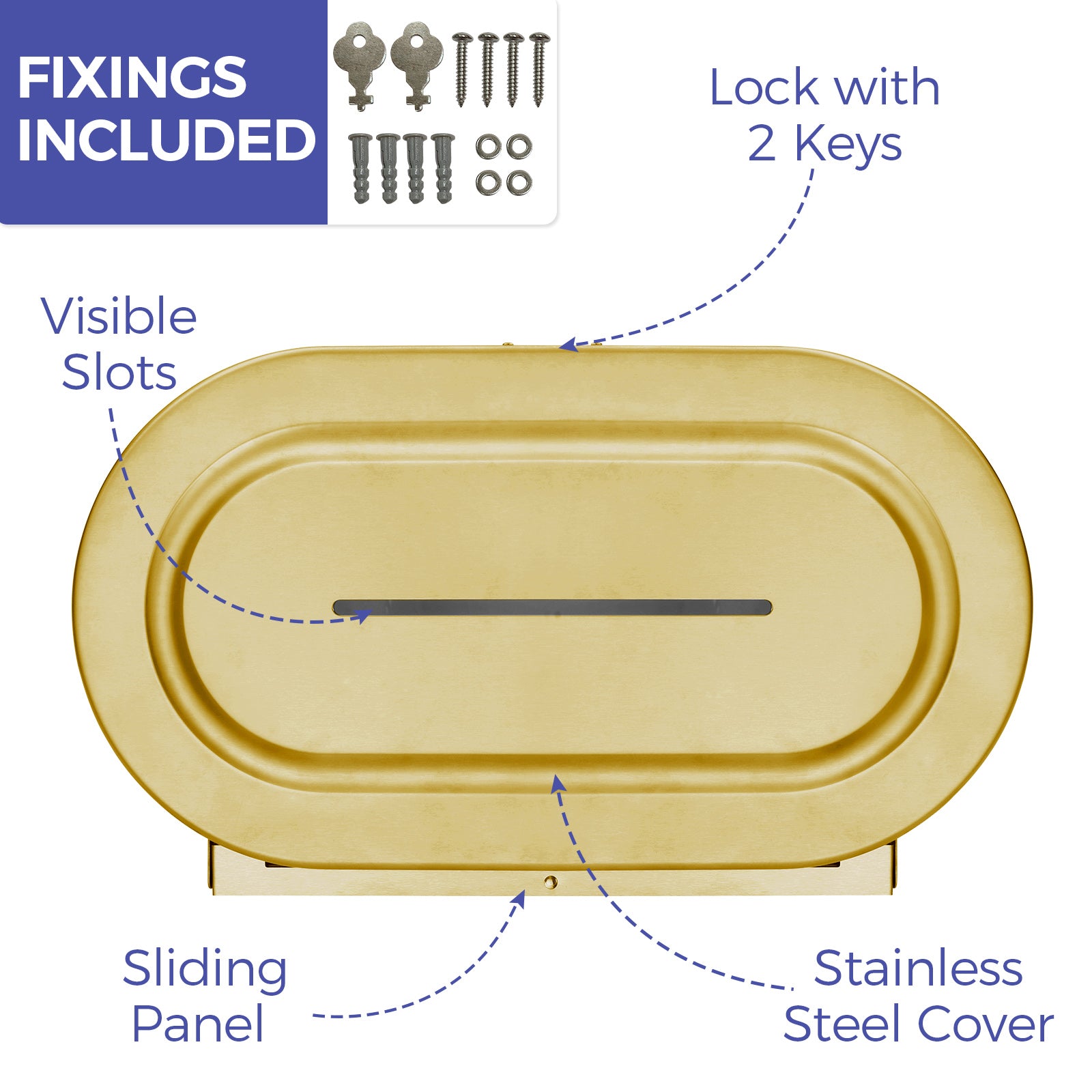 stardrix-stainless-steel-twin-jumbo-toilet-paper-dispenser-wall-mount-9-commercial-double-roll-holder-industrial-tissue-dispenser-with-key-lock-brushed-gold