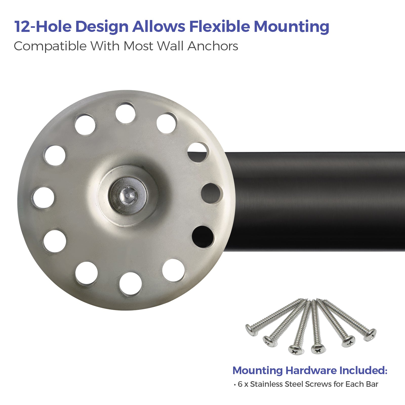 stardrix-42-inch-ada-compliant-grab-bar-1-5-diameter-concealed-mounting-flanges-handicap-friendly-commercial-residential-bathrooms-matte-black-stainless-steel