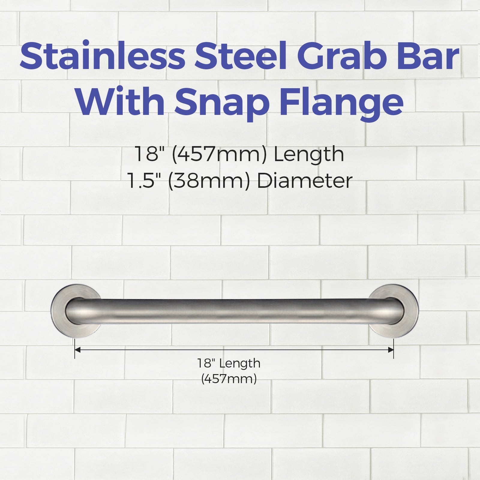 stardrix-18-inch-ada-compliant-grab-bar-1-5-diameter-concealed-mounting-flanges-handicap-friendly-commercial-residential-bathrooms-brushed-stainless-steel