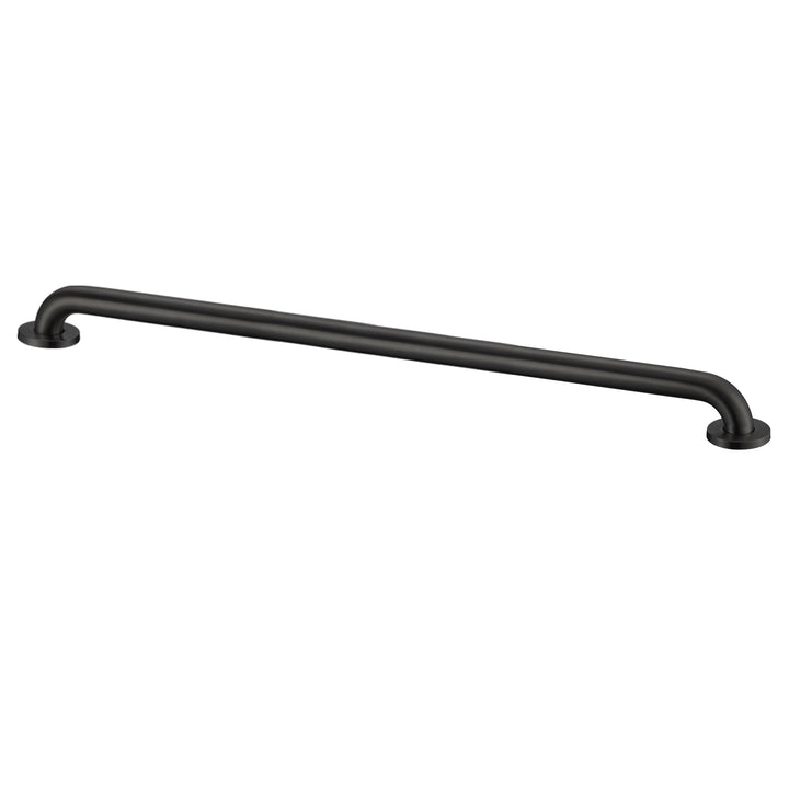 Stardrix 36-Inch ADA Compliant Grab Bar, 1.5" Diameter, Concealed Mounting Flanges, Handicap Friendly, Commercial & Residential Bathrooms, Matte Black Stainless Steel
