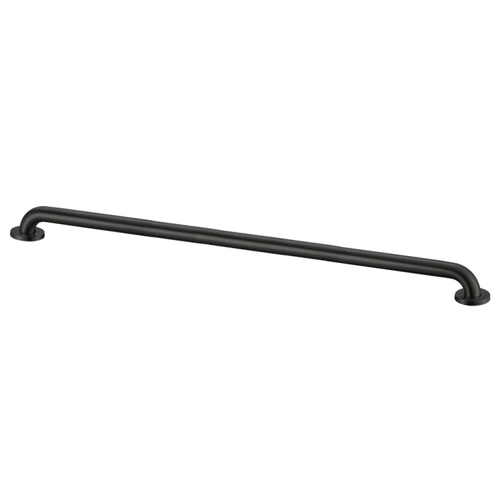 Stardrix 54-Inch Extra Long ADA Compliant Grab Bar, 1.5" Diameter, Concealed Mounting Flanges, Handicap Friendly, Commercial & Residential Bathrooms, Matte Black Stainless Steel