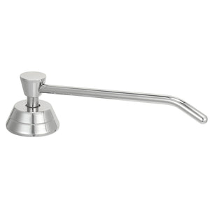 Stardrix Heavy Duty Brass Countertop Liquid Soap Dispenser, Commercial Grade Top Fill Built-in Soap Dispenser with 34 oz/ 1L Bottle for Bathroom, Kitchen, Public Restroom, Chrome Finish, 6” Spout