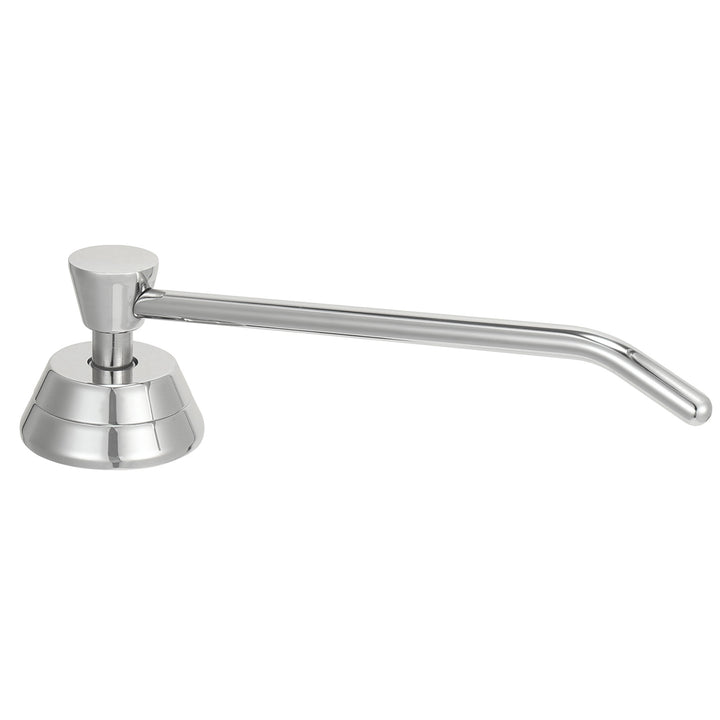 Stardrix Heavy Duty Brass Countertop Liquid Soap Dispenser, Commercial Grade Top Fill Built-in Soap Dispenser with 34 oz/ 1L Bottle for Bathroom, Kitchen, Public Restroom, Chrome Finish, 6” Spout