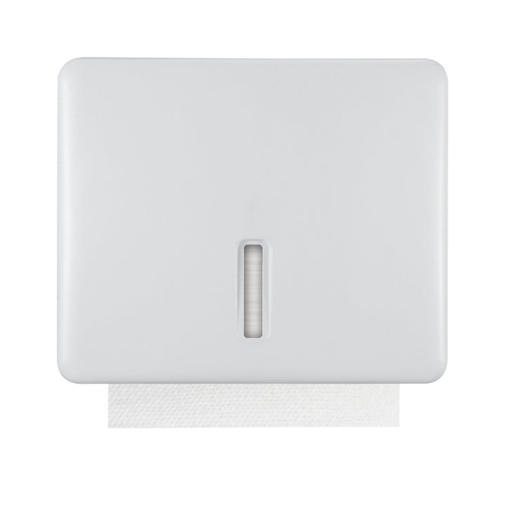 Stardrix Multifold Paper Towel Dispenser Wall Mount (White) – Large Capacity C-Fold, Trifold, and Folded Commercial Hand Towels Holder for Bathroom & Restroom – Adhesive or Screw Mounted