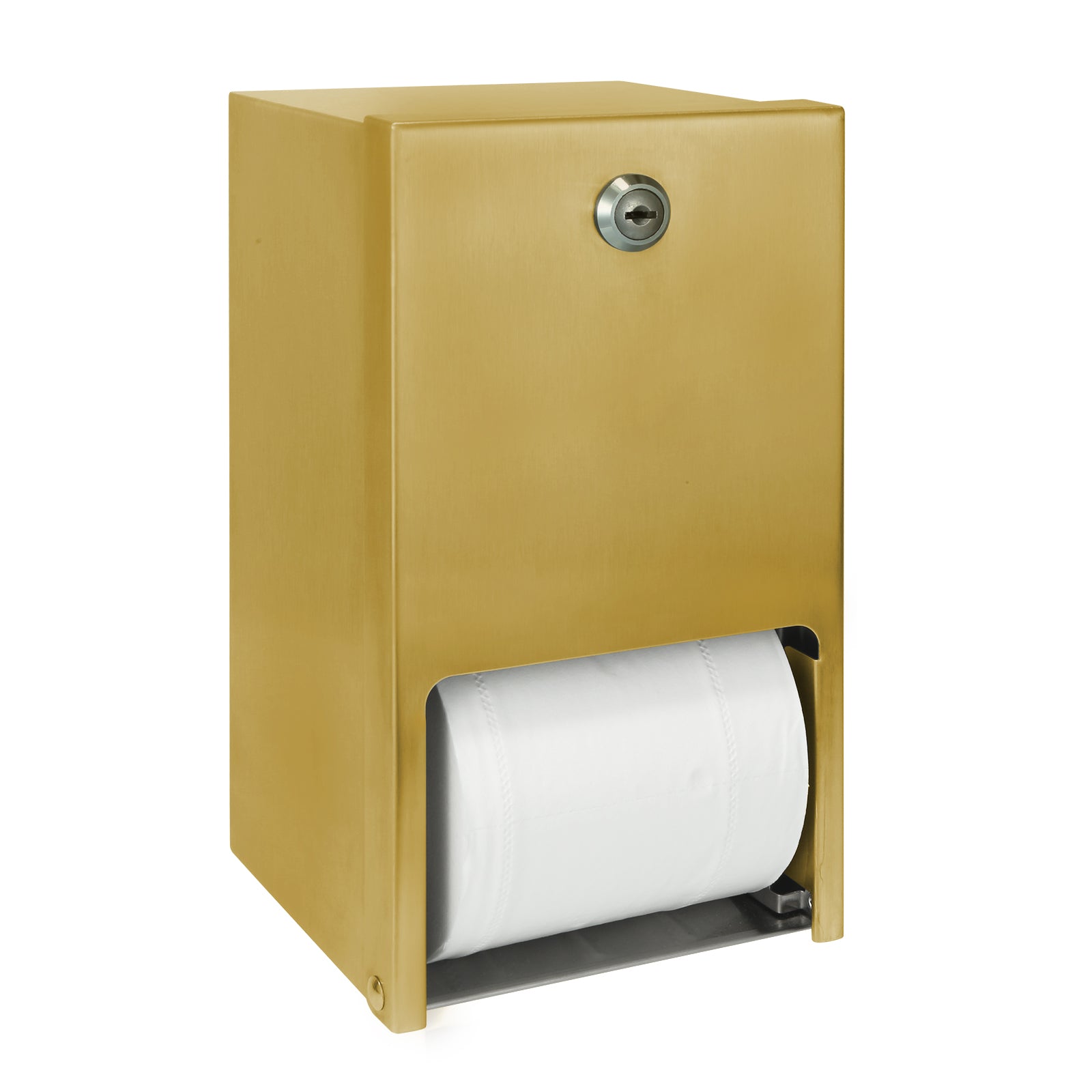 stardrix-gold-2-roll-stainless-steel-commercial-toilet-paper-dispenser-heavy-duty-wall-mount-tissue-holder-with-lock-for-restroom-bathroom