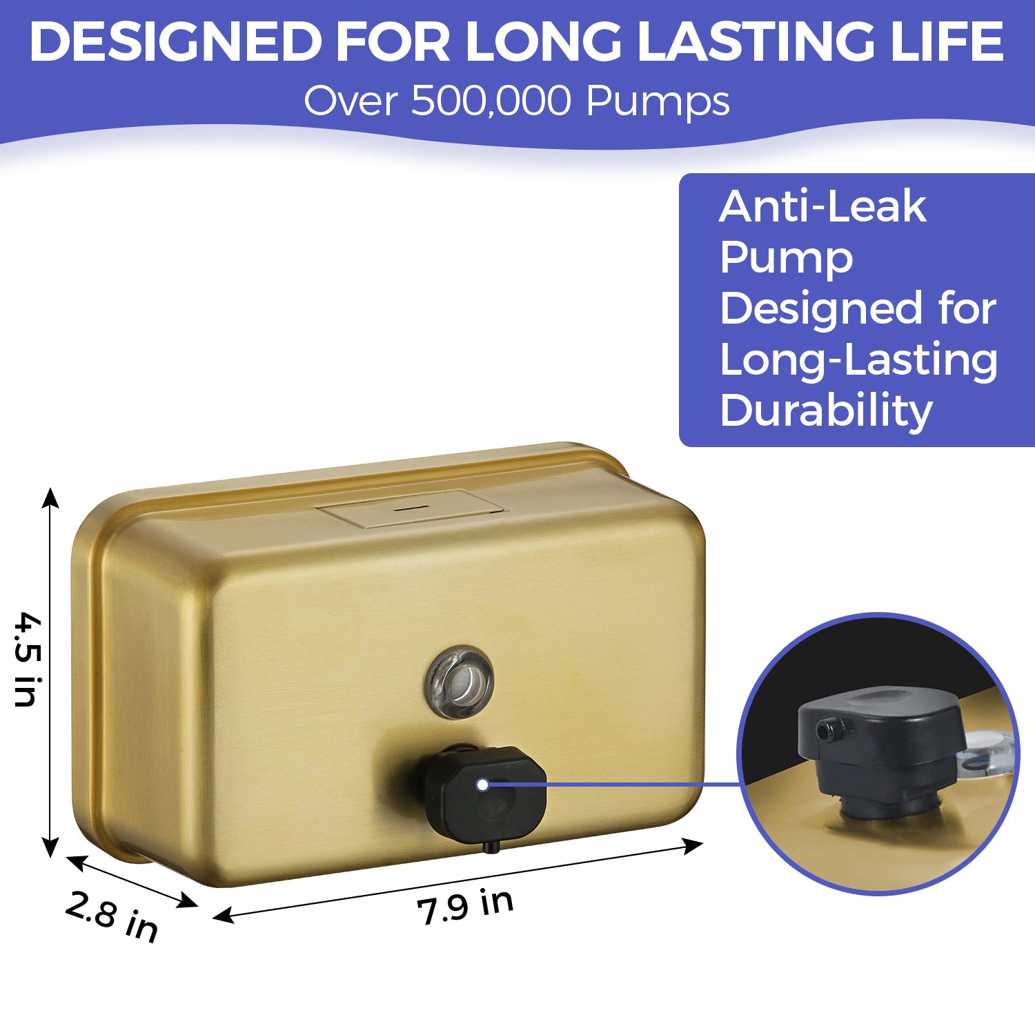 stardrix-brushed-gold-stainless-steel-horizontal-1100ml-37oz-capacity-commercial-grade-soap-dispenser-wall-mounted-bathroom-hand-soap-dispenser-with-corrosion-proof-lining-and-anti-leak-pump