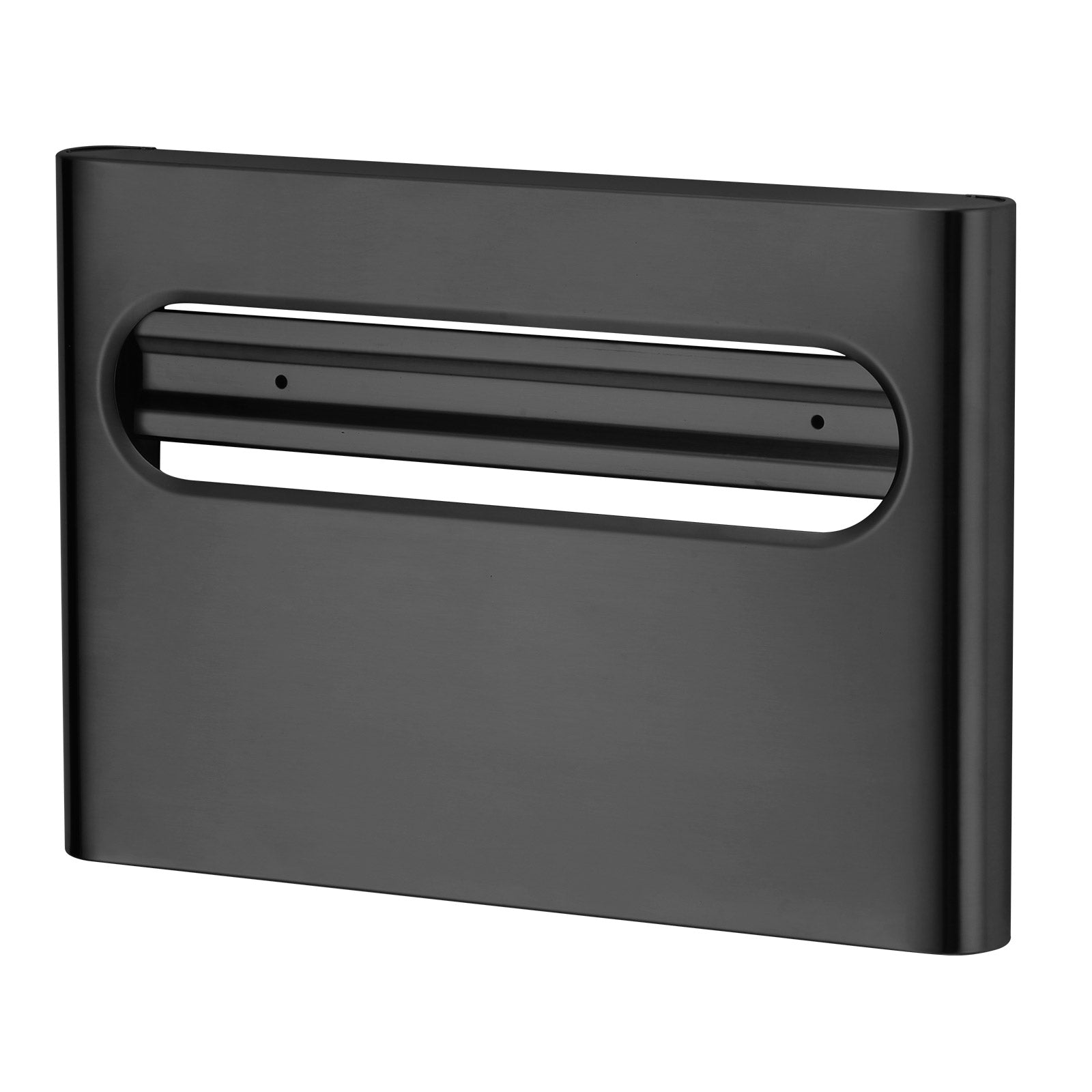 stardrix-slim-matte-black-stainless-steel-toilet-seat-cover-dispenser-designer-wall-mount-holder-with-curved-edges-and-large-capacity-for-single-or-1-2-fold-covers-aesthetic-and-modern-look