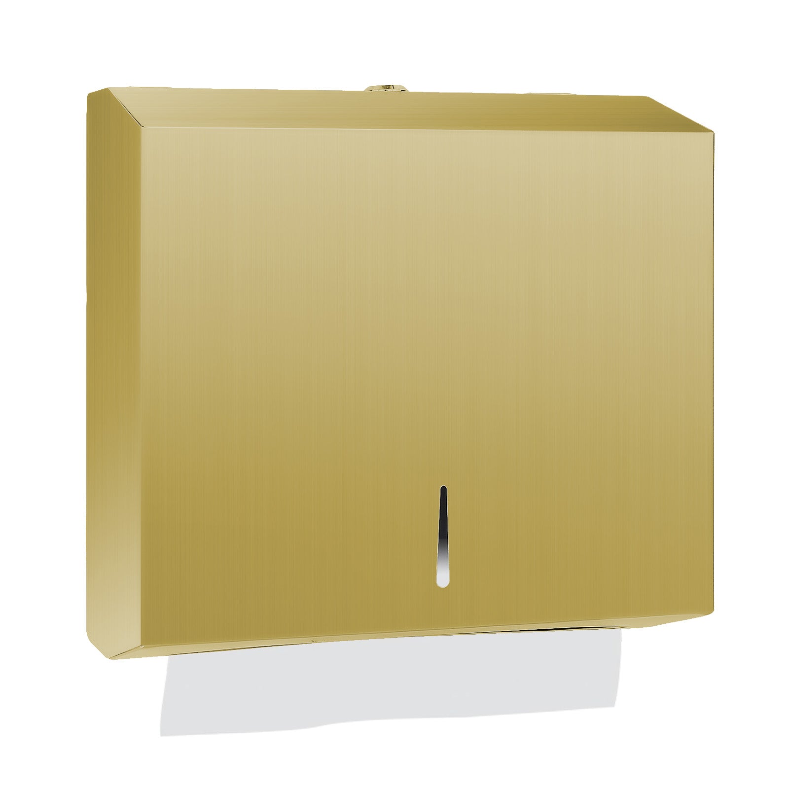stardrix-paper-towel-dispenser-wall-mount-brushed-gold-stainless-steel-commercial-paper-towel-holder-with-lock-large-capacity-250-c-fold-300-multifold-towels