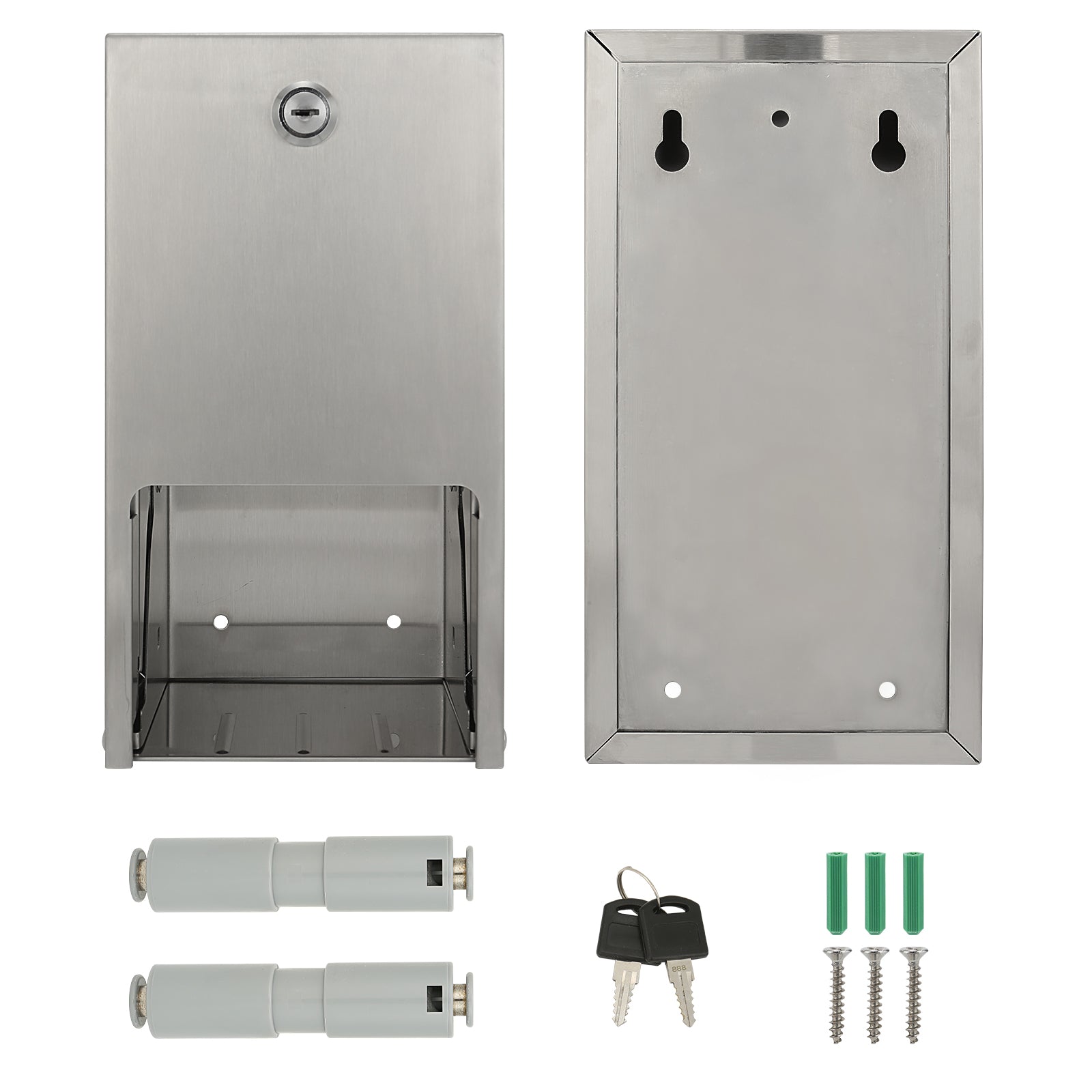 stardrix-2-roll-stainless-steel-commercial-toilet-paper-dispenser-heavy-duty-wall-mount-tissue-holder-with-lock-for-restroom-bathroom-brushed