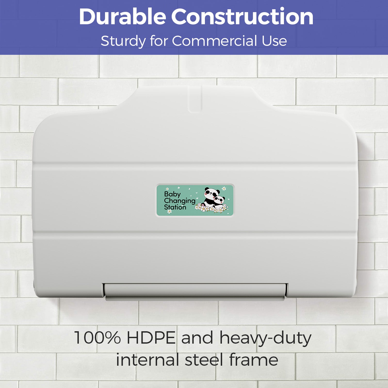 panda-care-ada-compliant-horizontal-wall-mounted-baby-changing-station-foldable-diaper-changing-table-with-liner-dispenser-and-safety-straps-for-commercial