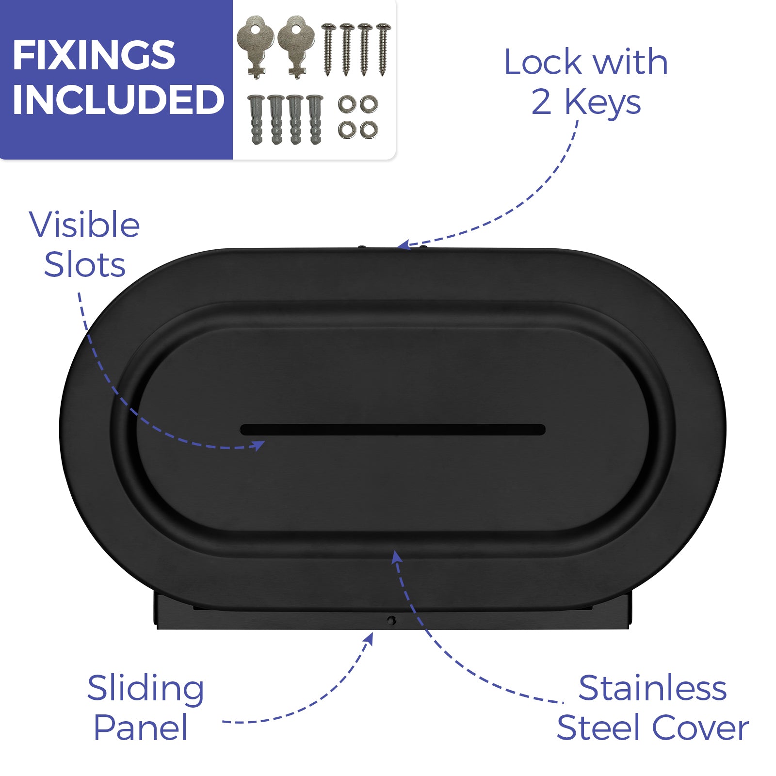 stardrix-stainless-steel-twin-jumbo-toilet-paper-dispenser-wall-mount-9-commercial-double-roll-holder-industrial-tissue-dispenser-with-key-lock-matte-black