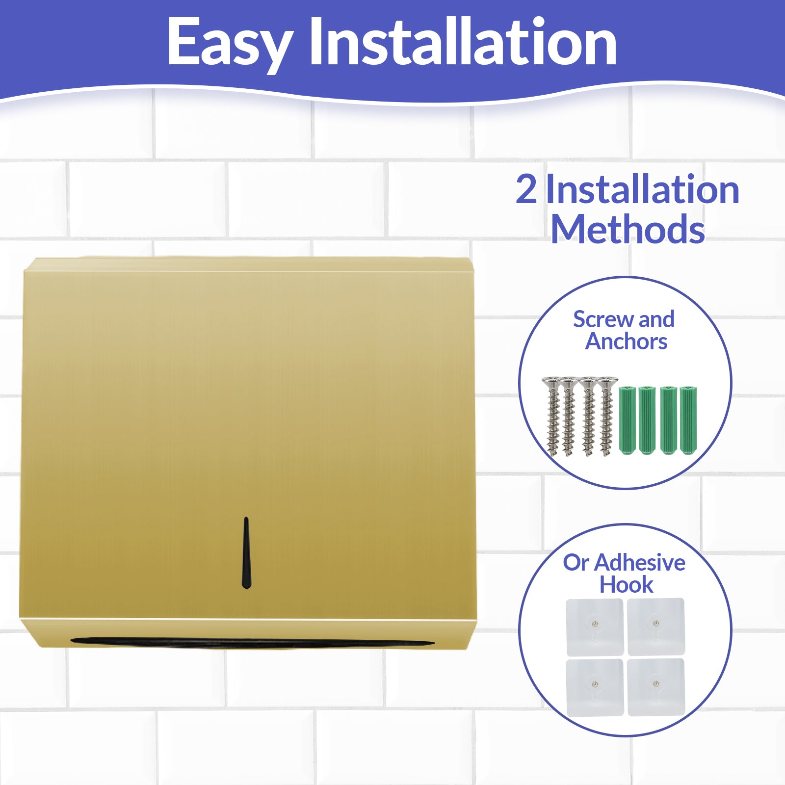 stardrix-paper-towel-dispenser-wall-mount-brushed-gold-stainless-steel-commercial-paper-towel-holder-with-lock-large-capacity-250-c-fold-300-multifold-towels