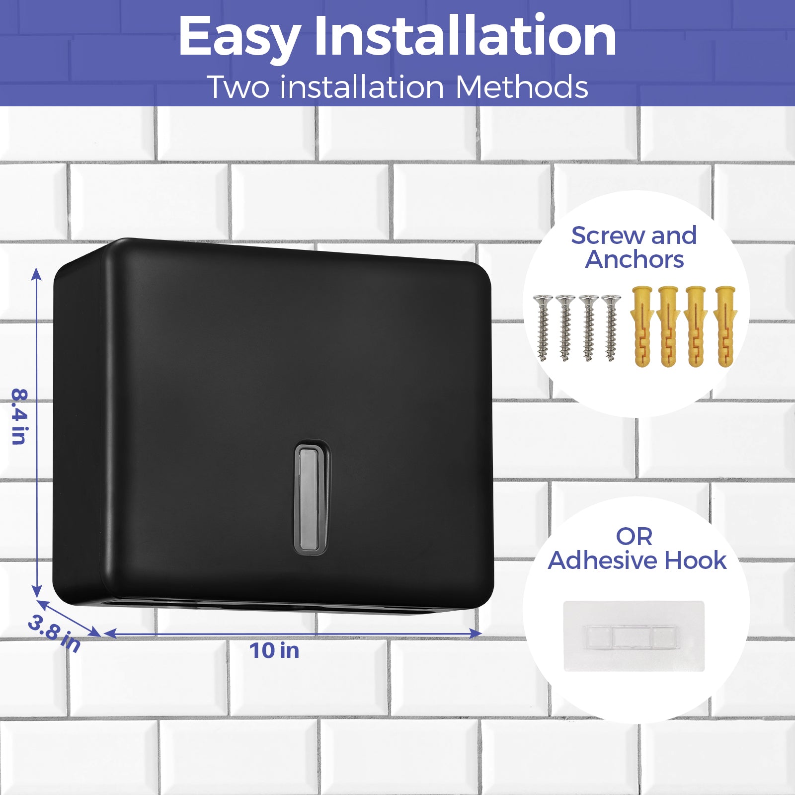 stardrix-multifold-paper-towel-dispenser-wall-mount-black-large-capacity-c-fold-trifold-and-folded-commercial-hand-towels-holder-for-bathroom-restroom-adhesive-or-screw-mounted