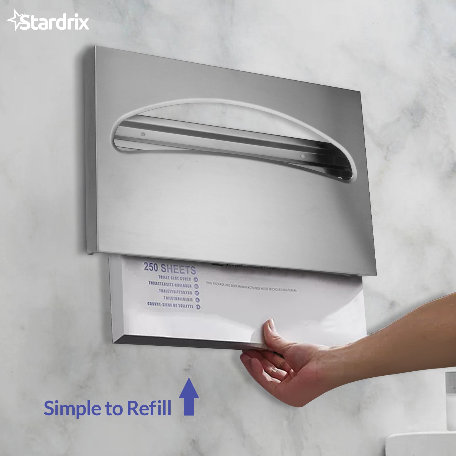 stardrix-stainless-steel-toilet-seat-cover-dispenser-wall-mount-single-or-1-2-fold-large-capacity-toilet-seat-covers-holder-for-commercial-and-residential-brushed