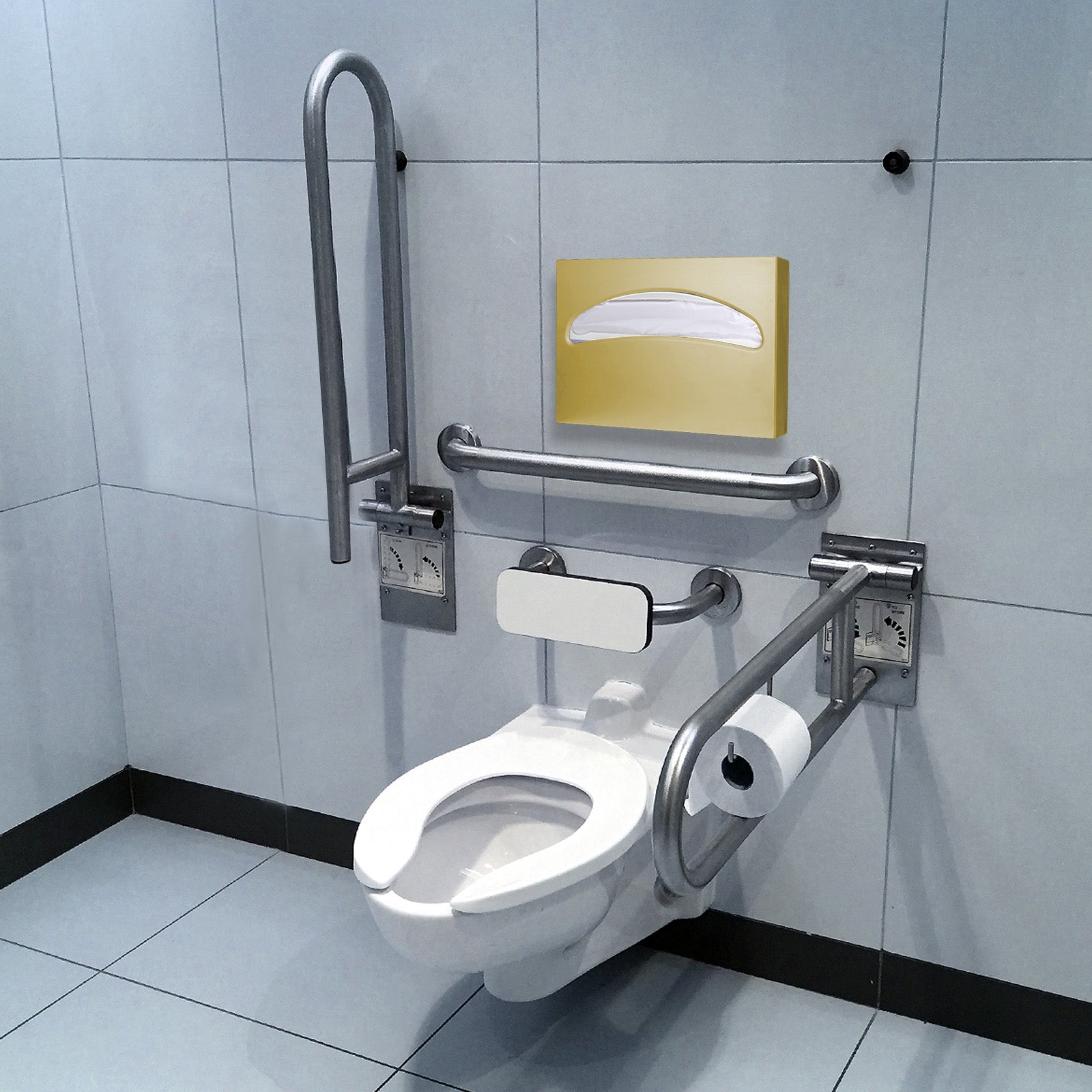 stardrix-stainless-steel-toilet-seat-cover-dispenser-wall-mount-single-or-1-2-fold-large-capacity-toilet-seat-covers-holder-for-commercial-and-residential-brushed-gold