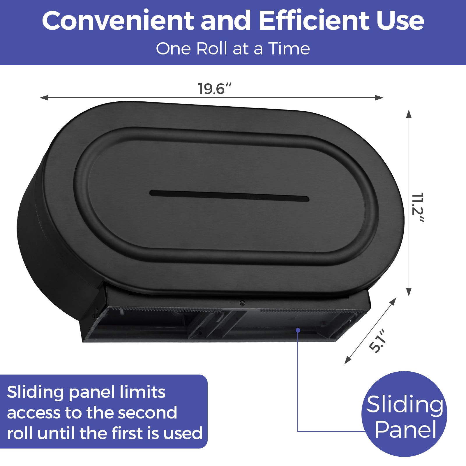 stardrix-stainless-steel-twin-jumbo-toilet-paper-dispenser-wall-mount-9-commercial-double-roll-holder-industrial-tissue-dispenser-with-key-lock-matte-black