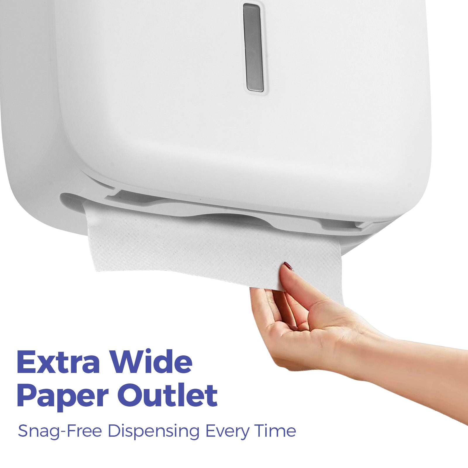 stardrix-paper-towel-dispenser-wall-mount-with-lock-fits-400-multifold-trifold-z-fold-c-fold-towels-large-paper-towel-holder-for-bathroom-kitchen-office-home-or-business-white