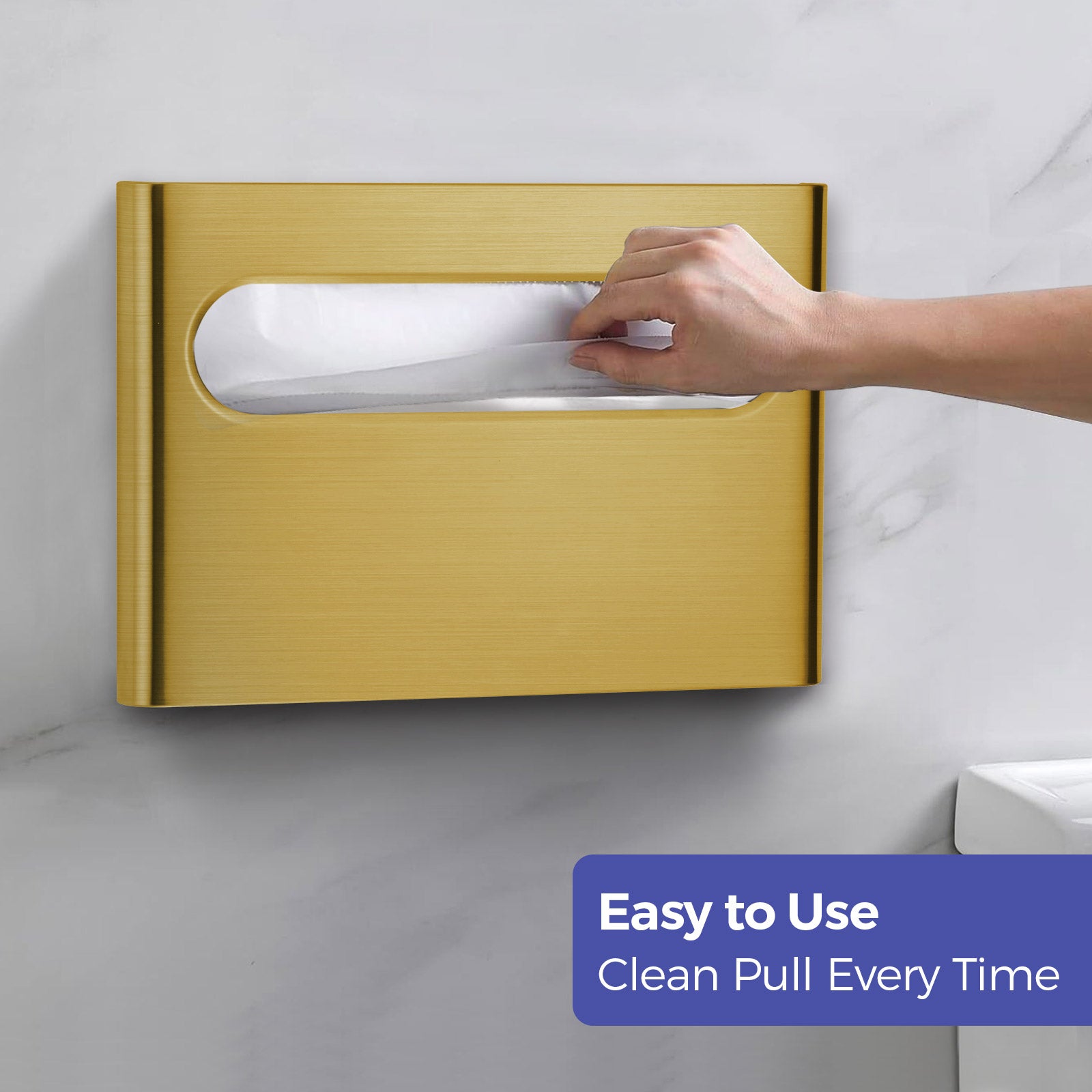 stardrix-slim-brushed-gold-stainless-steel-toilet-seat-cover-dispenser-designer-wall-mount-holder-with-curved-edges-and-large-capacity-for-single-or-1-2-fold-covers-aesthetic-and-modern-look