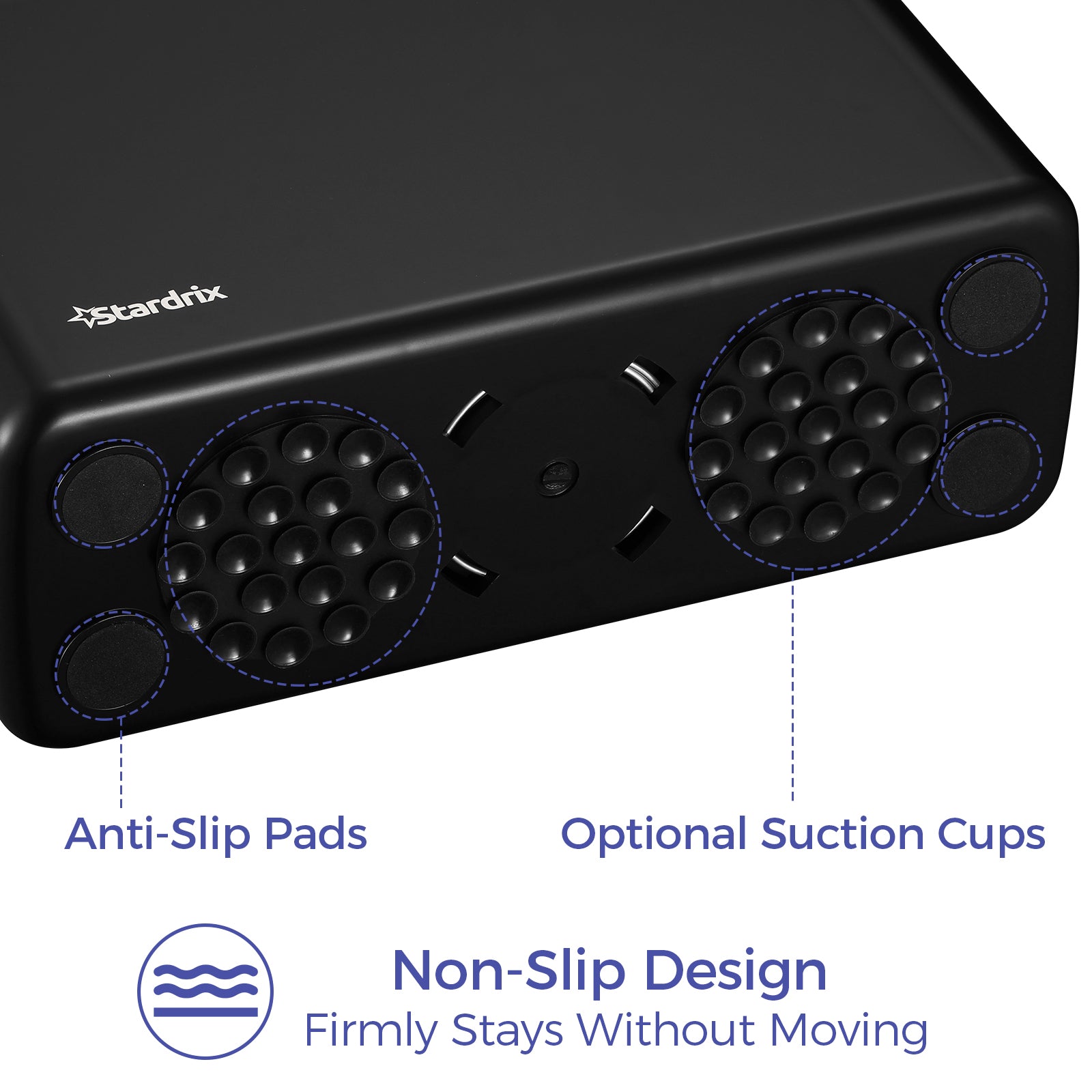 stardrix-countertop-paper-towel-dispenser-black-hand-towel-holder-for-multifold-c-fold-z-fold-towels-spring-loaded-single-sheet-dispensing-non-slip-base-compact-design-for-home-or-commercial