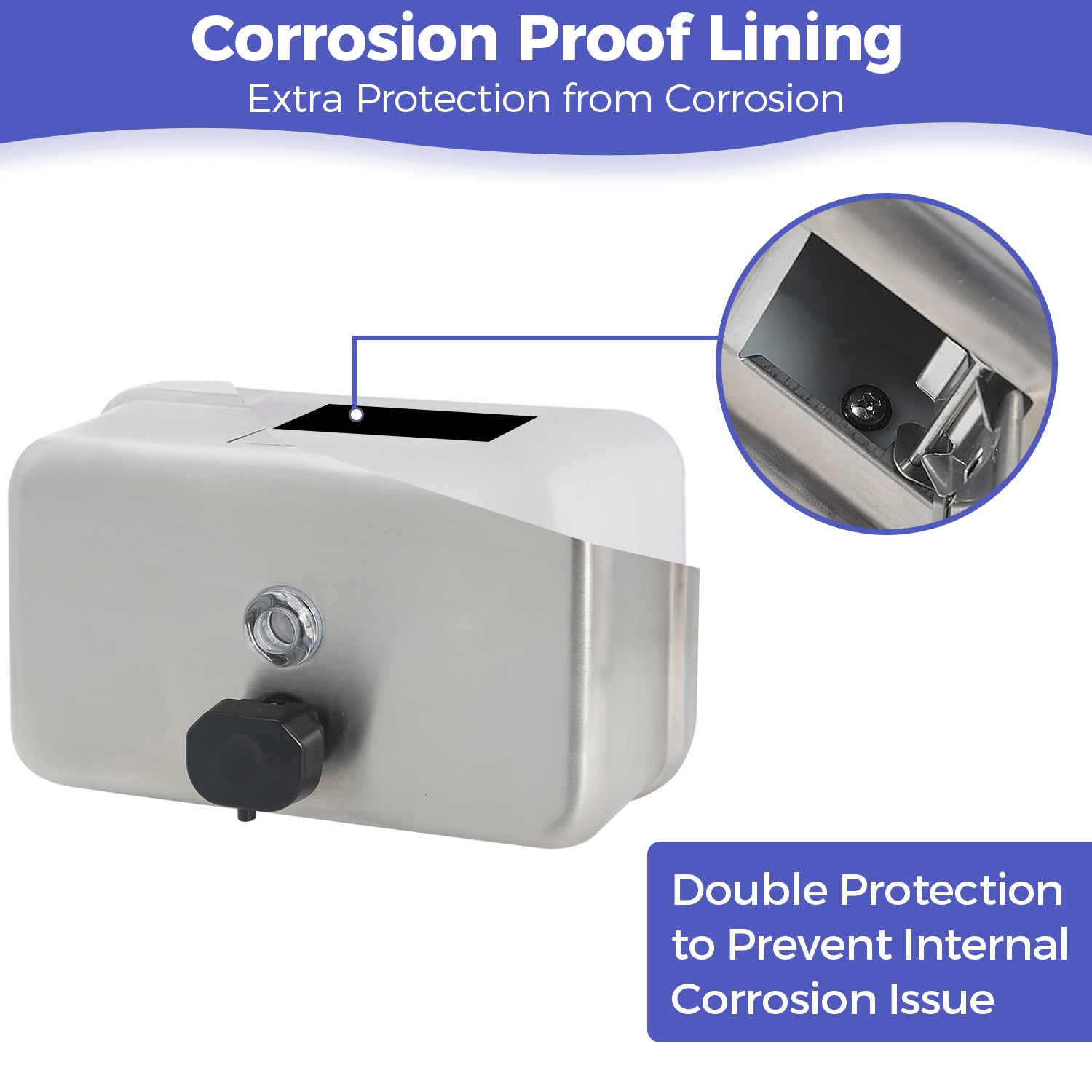 stardrix-heavy-duty-stainless-steel-wall-mount-soap-dispenser-1100ml-37oz-with-corrosion-proof-lining-and-anti-leak-pump-for-commercial-home-bathroom-kitchen-horizontal