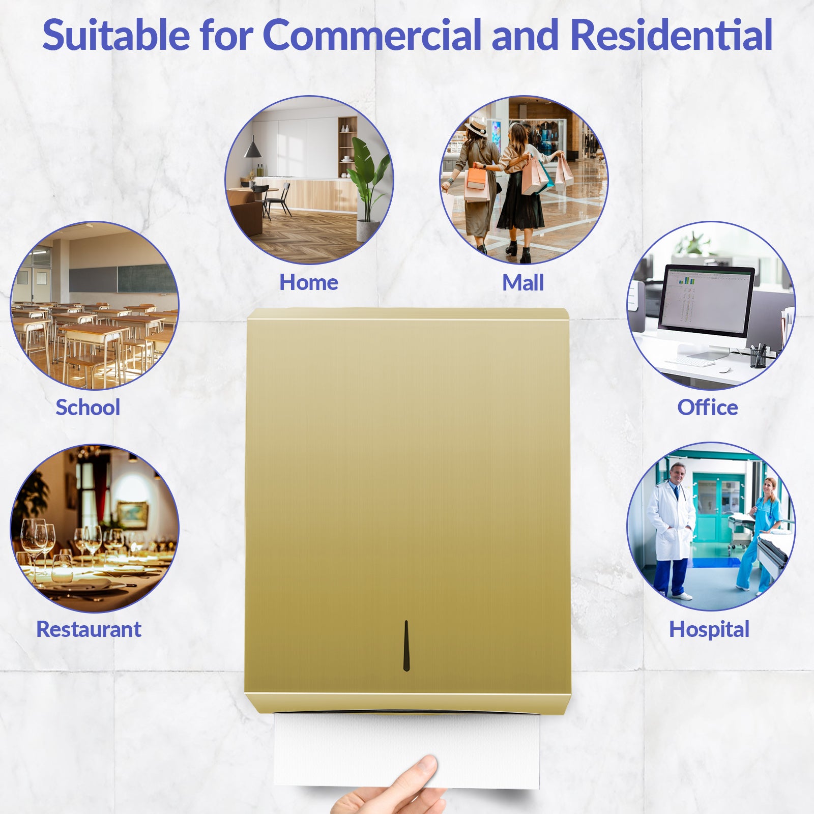 stardrix-paper-towel-dispenser-wall-mount-brushed-gold-stainless-steel-commercial-paper-towel-holder-with-lock-large-capacity-400-c-fold-525-multifold-towels