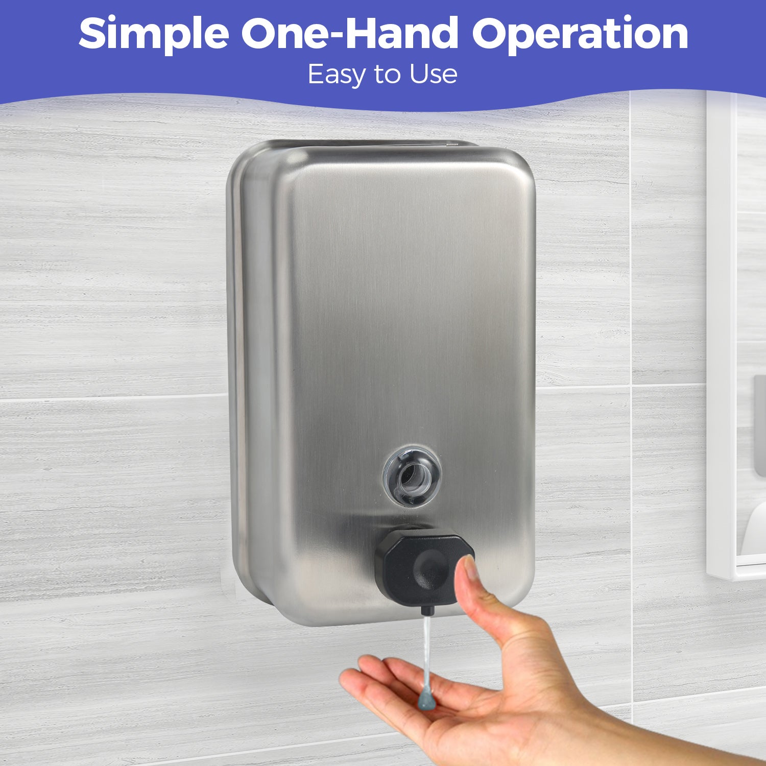 stardrix-heavy-duty-stainless-steel-wall-mount-soap-dispenser-1100ml-37oz-with-corrosion-proof-lining-and-anti-leak-pump-for-commercial-home-bathroom-kitchenvertical