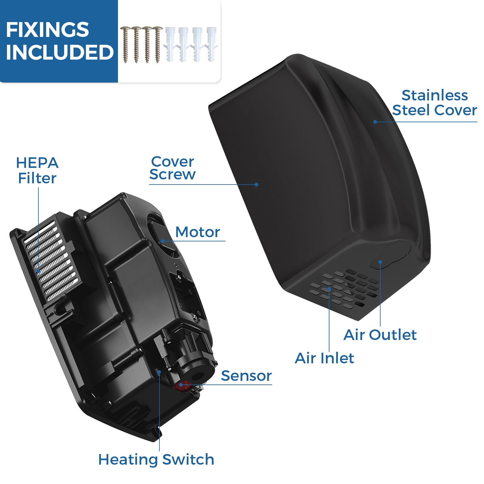 stardrix-stainless-steel-bathroom-hand-dryer-with-hepa-filter-heavy-duty-automatic-electric-high-speed-hand-dryer-for-commercial-restroom-matte-black