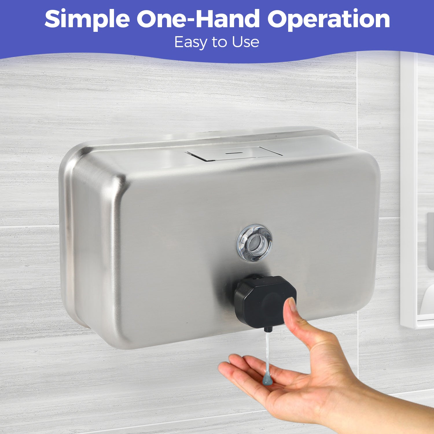 stardrix-heavy-duty-stainless-steel-wall-mount-soap-dispenser-1100ml-37oz-with-corrosion-proof-lining-and-anti-leak-pump-for-commercial-home-bathroom-kitchen-horizontal