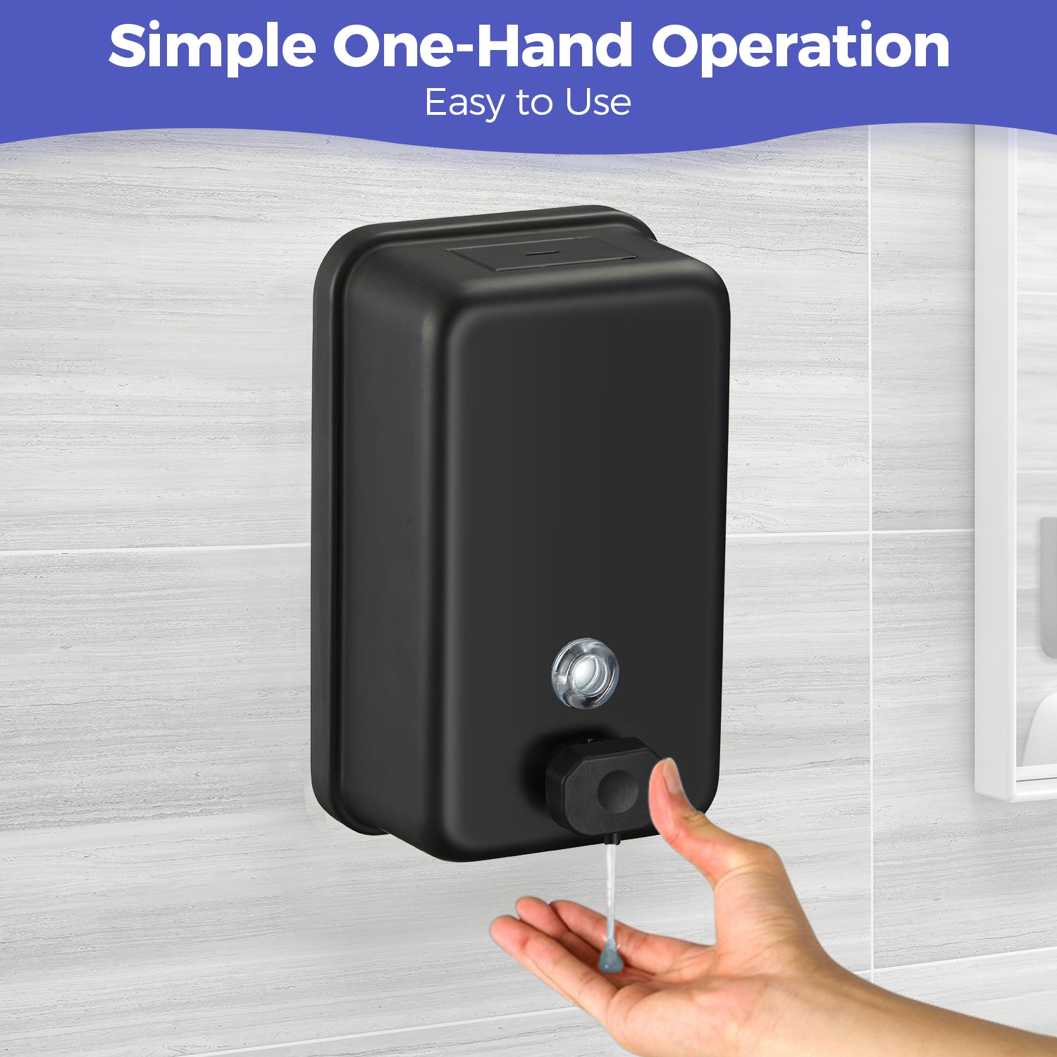 stardrix-matte-black-stainless-steel-vertical-1100ml-37oz-capacity-commercial-grade-soap-dispenser-wall-mounted-bathroom-hand-soap-dispenser-with-corrosion-proof-lining-and-anti-leak-pump