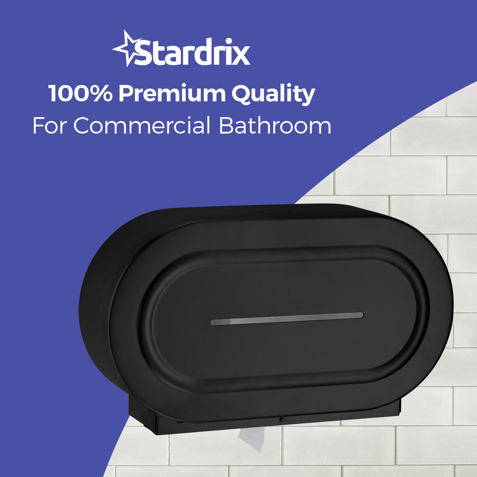 stardrix-stainless-steel-twin-jumbo-toilet-paper-dispenser-wall-mount-9-commercial-double-roll-holder-industrial-tissue-dispenser-with-key-lock-matte-black