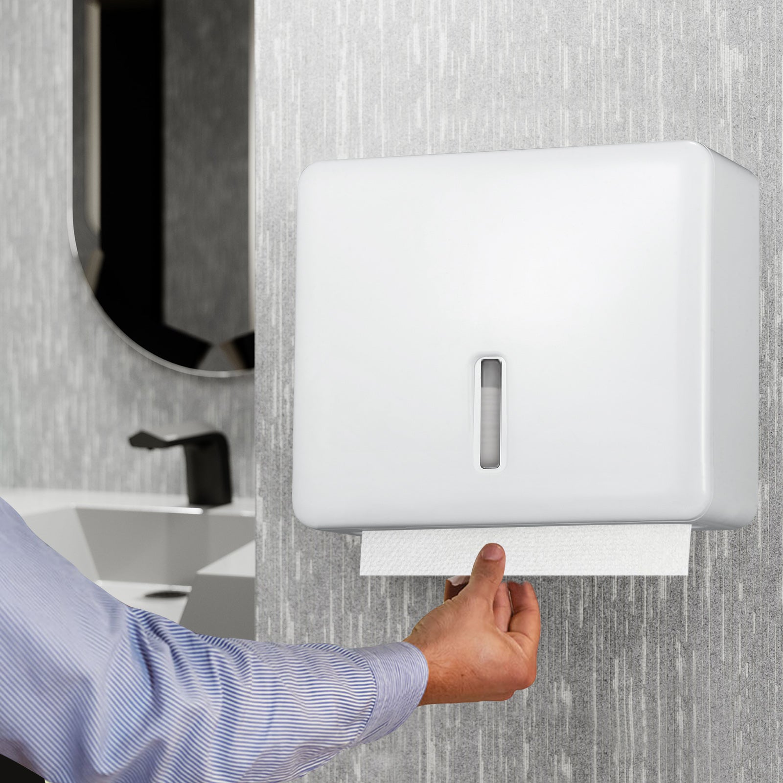 stardrix-multifold-paper-towel-dispenser-wall-mount-white-large-capacity-c-fold-trifold-and-folded-commercial-hand-towels-holder-for-bathroom-restroom-adhesive-or-screw-mounted
