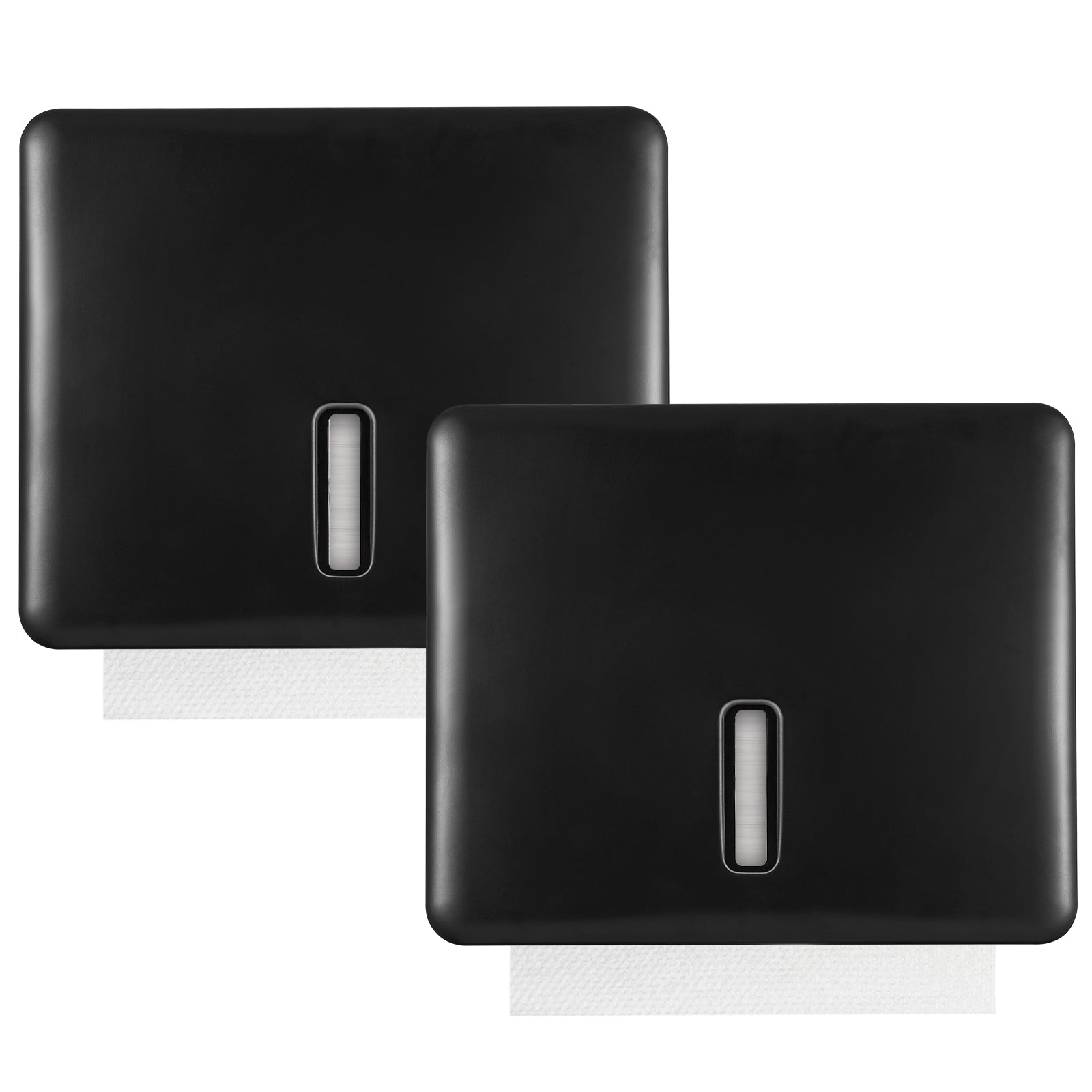stardrix-2-pack-multifold-paper-towel-dispenser-wall-mount-black-large-capacity-c-fold-trifold-and-folded-commercial-hand-towel-holder-for-bathroom-restroom-adhesive-or-screw-mounted