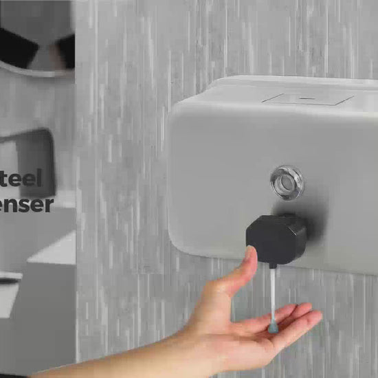 Hand operating ST1100H wall hung soap dispenser
