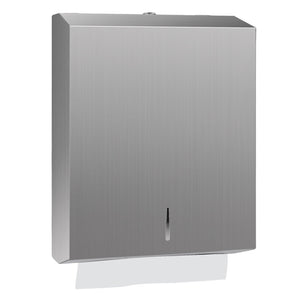 ST-400S paper towel dispenser wall mount in brushed stainless steel on a white background
